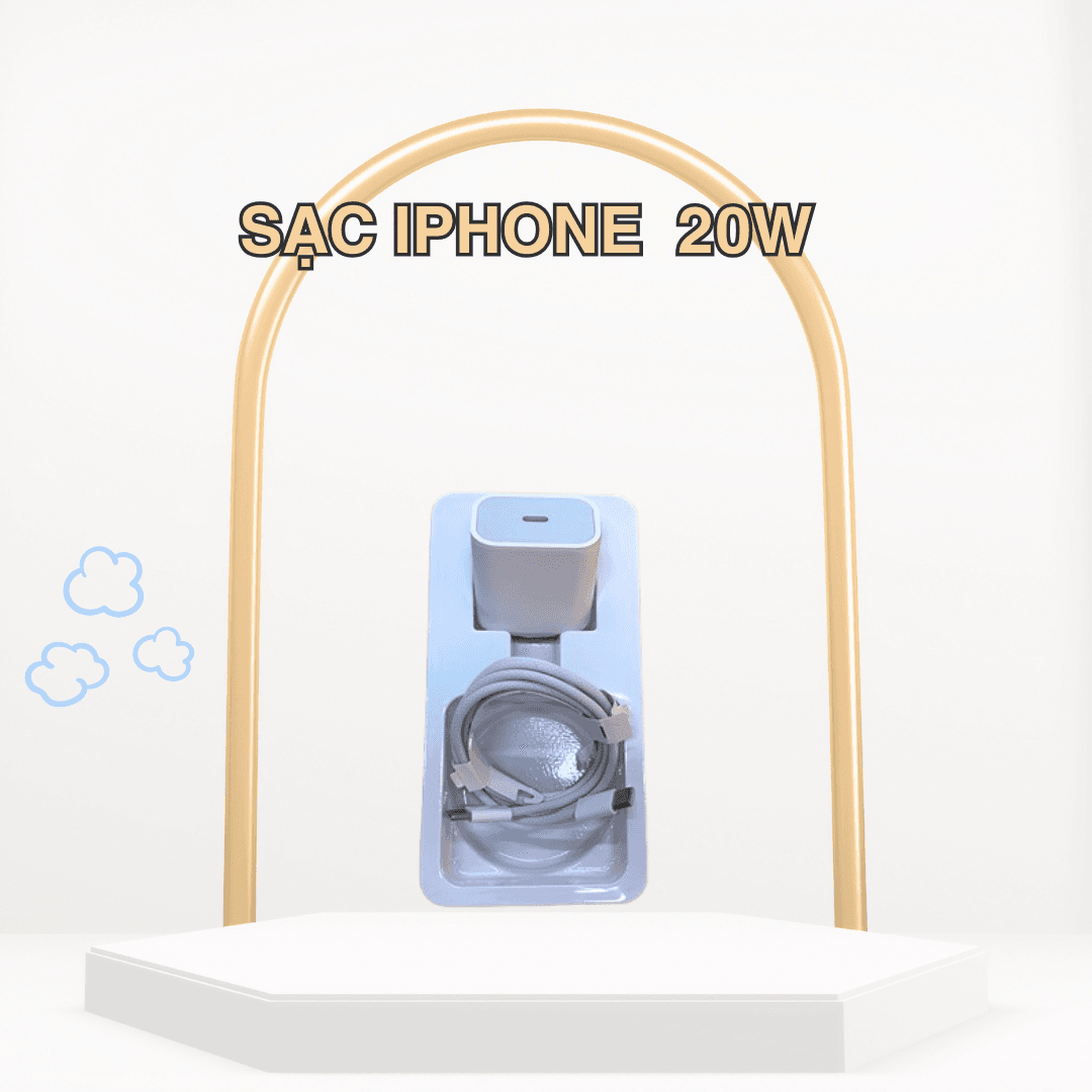 Bộ sạc nhanh iPhone 20W chính hãng – phụ kiện điện thoại chất lượng tại Phụ Kiện Duyên Việt