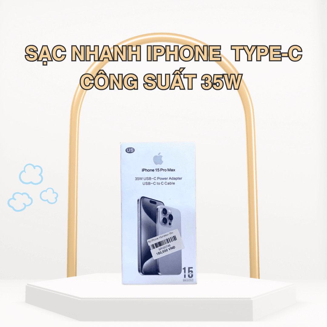 Sạc nhanh Iphone Type - C công suất 35W