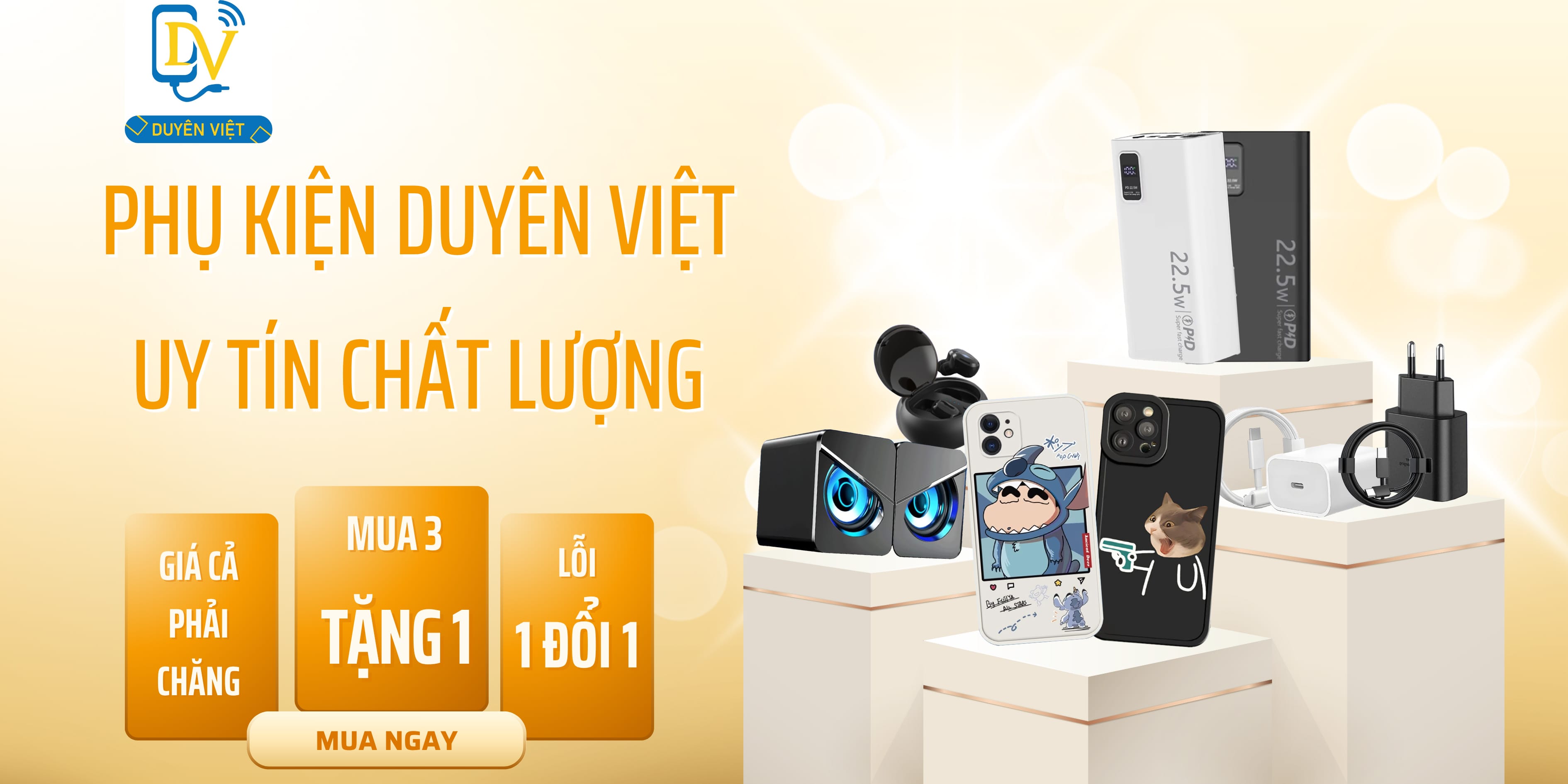 Banner chương trình giảm giá của Phụ Kiện Duyên Việt